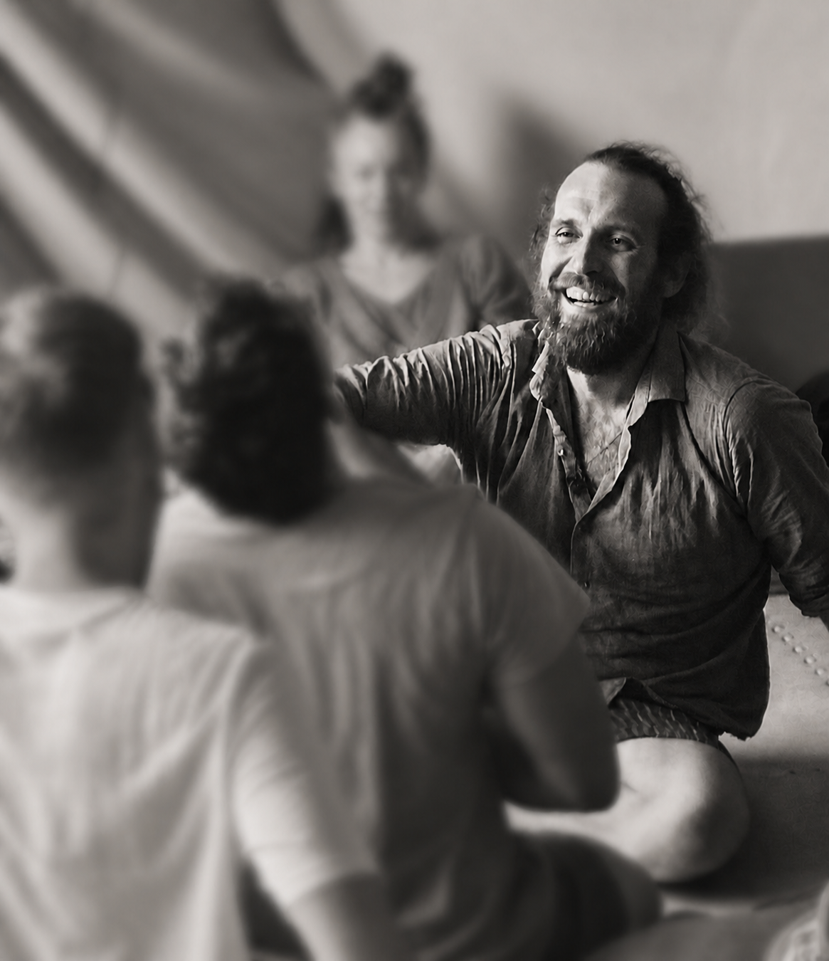 Ruben facilitating a group conversation